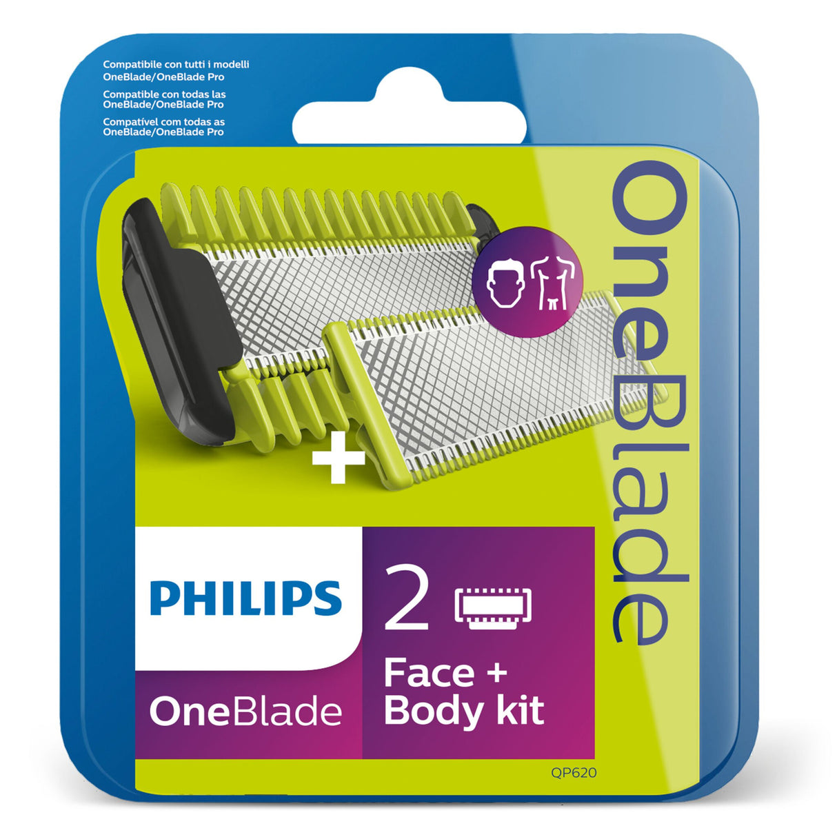 Philips Norelco OneBlade OneBlade QP620/50 Udskiftningsskær