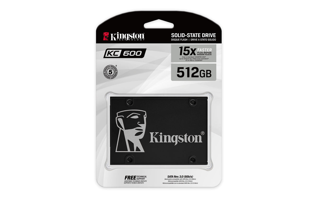 Kingston Technology 512G SSD KC600 SATA3 2,5"