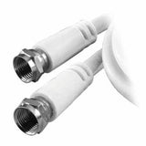 Vivanco VVSAT100MMW koaxial kabel 10 m F-type Hvid