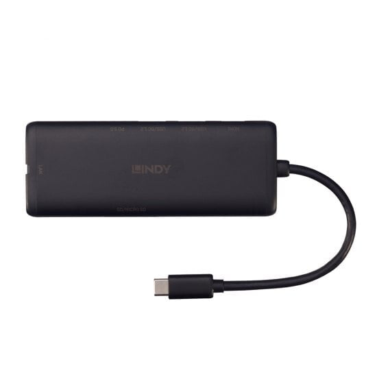 Lindy DST-Mini USB-C Laptop Mini Docking Station with 4K Support and 100W Pass-Through Charging