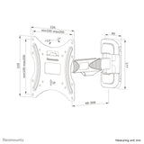 Neomounts WL40-540BL12 tv-beslag 139,7 cm (55") Sort