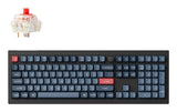 Keychron V6 Max tastatur Universel RF trådløs + Bluetooth Sort, Grå