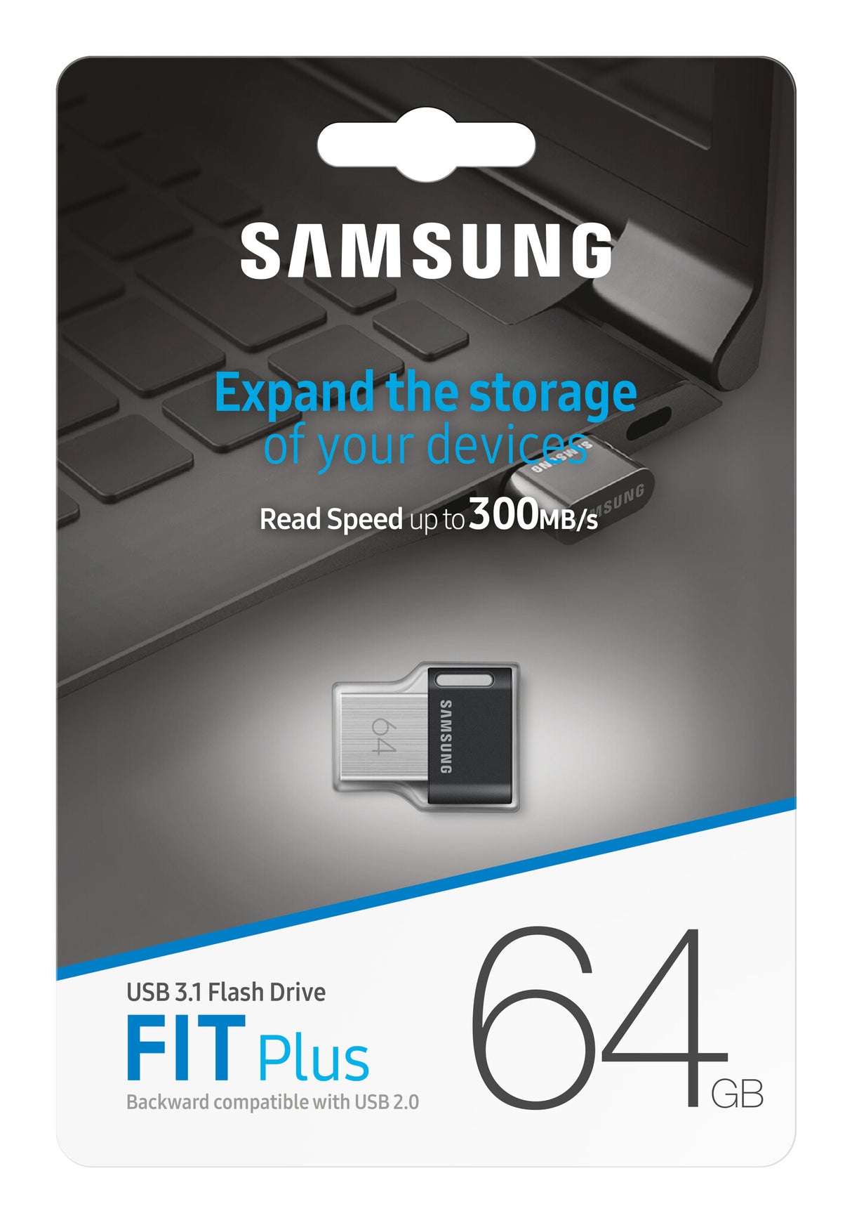 Samsung MUF-64AB USB-nøgle 64 GB USB Type-A 3.2 Gen 1 (3.1 Gen 1) Grå, Sølv