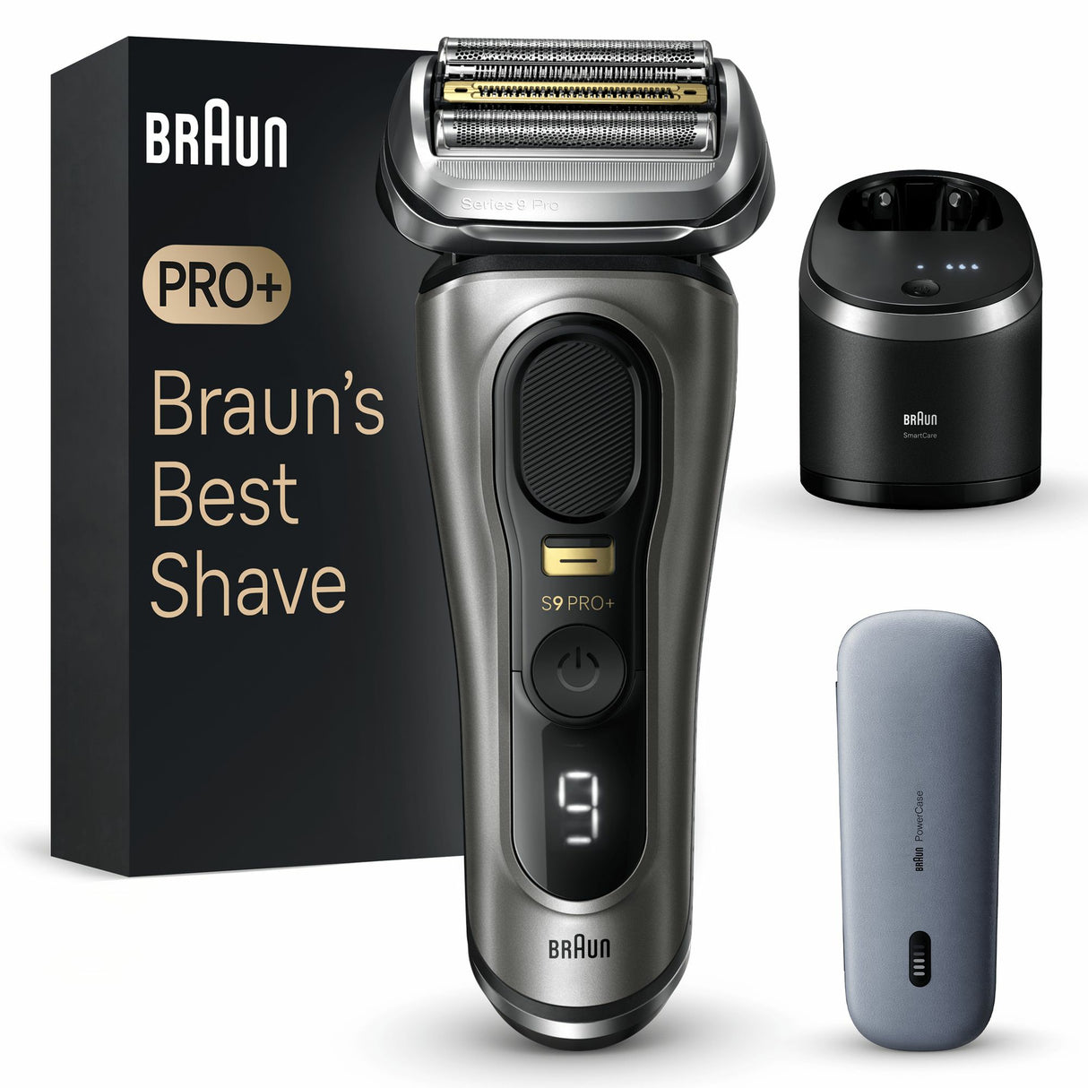Braun Series 9 Pro+ 9575cc Wet & Dry Folie shaver Trimmer Metallic