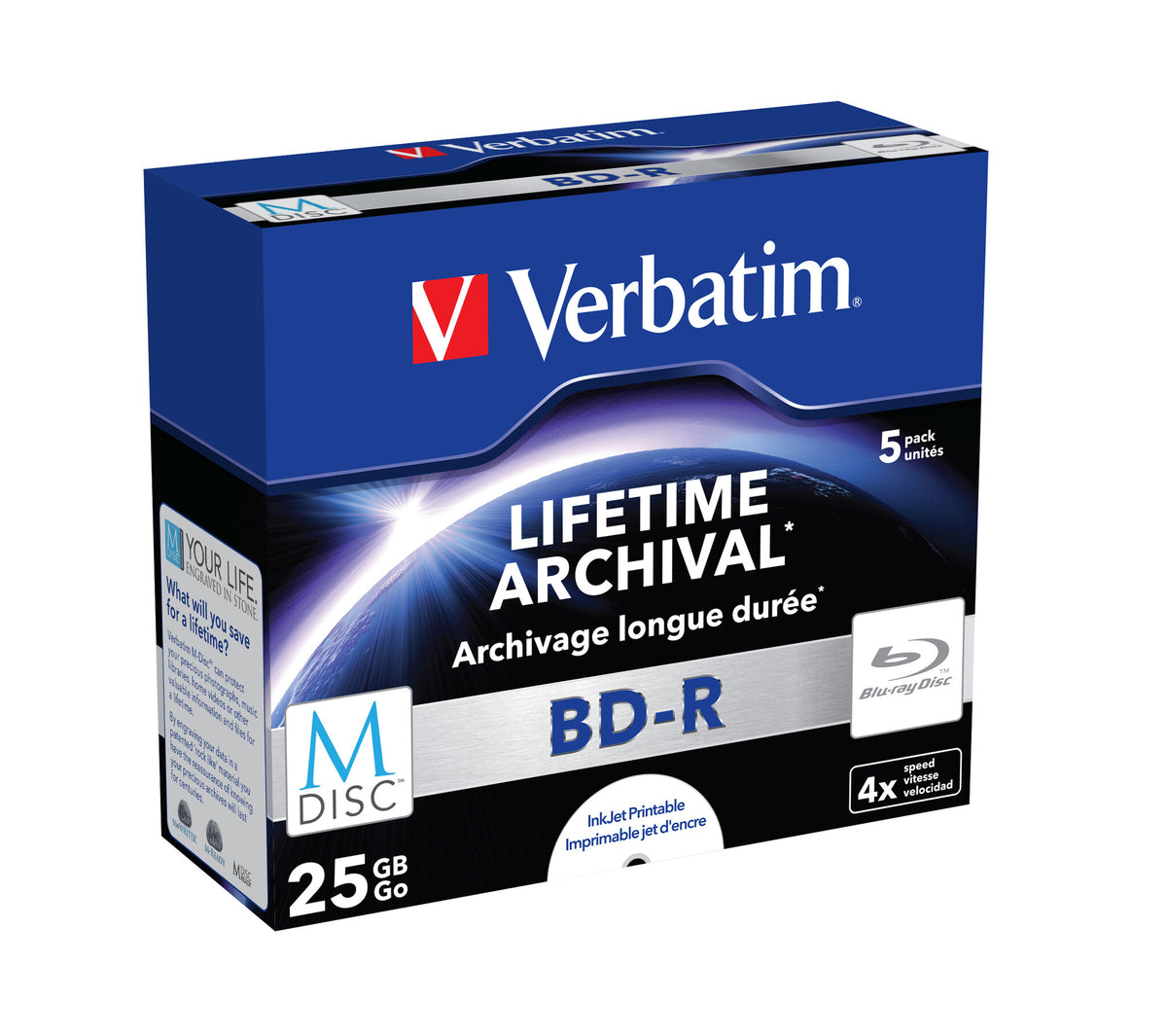 Verbatim M-Disc 4x BD-R 25 GB 5 stk