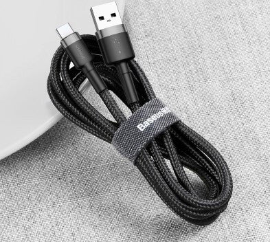 Baseus CATKLF-UG1 USB-kabel 3 m USB A USB C Sort
