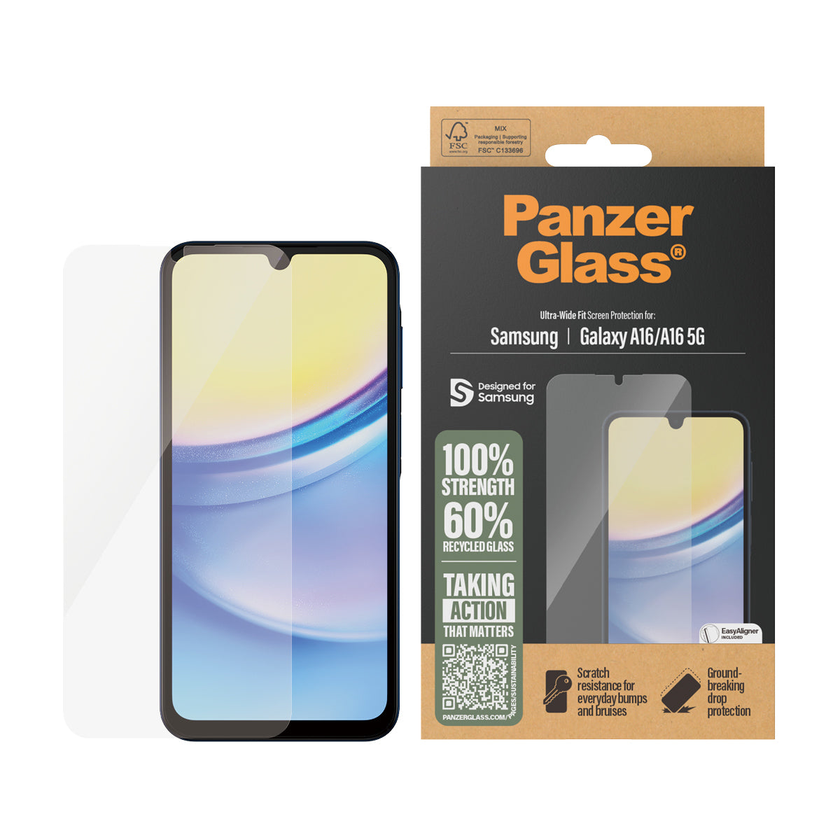 PanzerGlass Samsung Galaxy A16, A16 5G