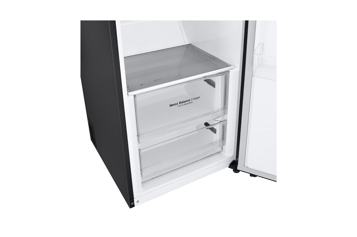 LG GLT51MCGSF køleskab Fritstående 386 L Sort