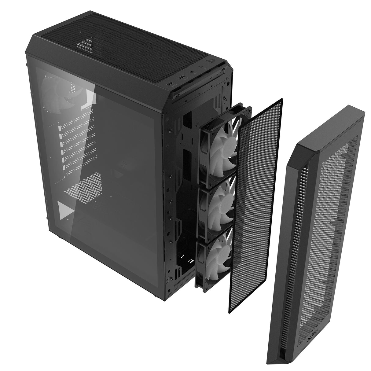 XPG VALOR AIR PLUS Midi Tower Sort