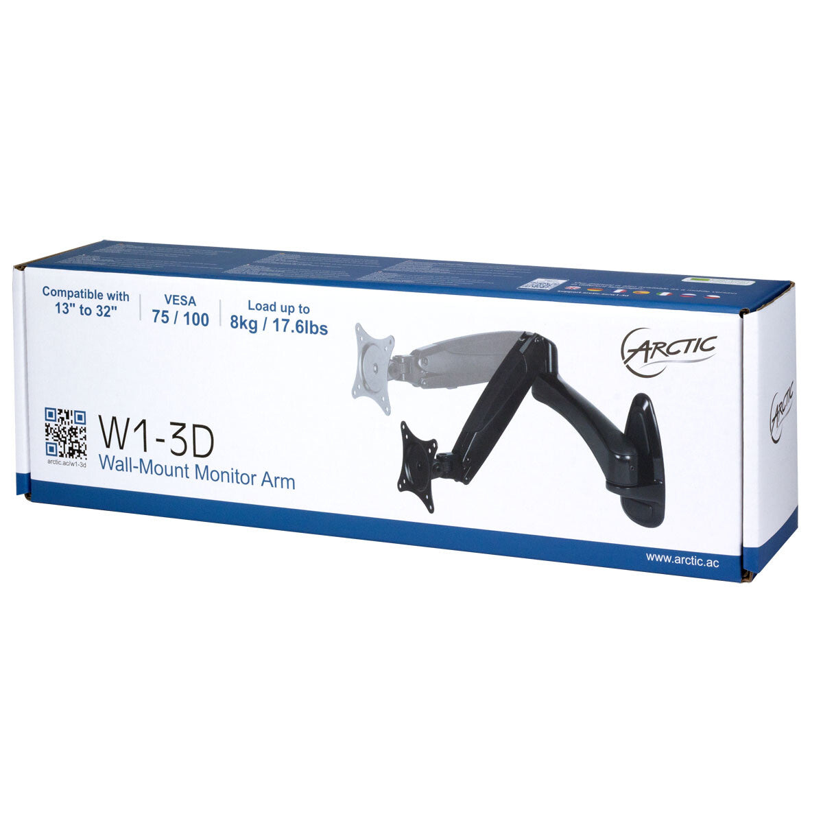 ARCTIC W1-3D 81,3 cm (32") Væg Sort