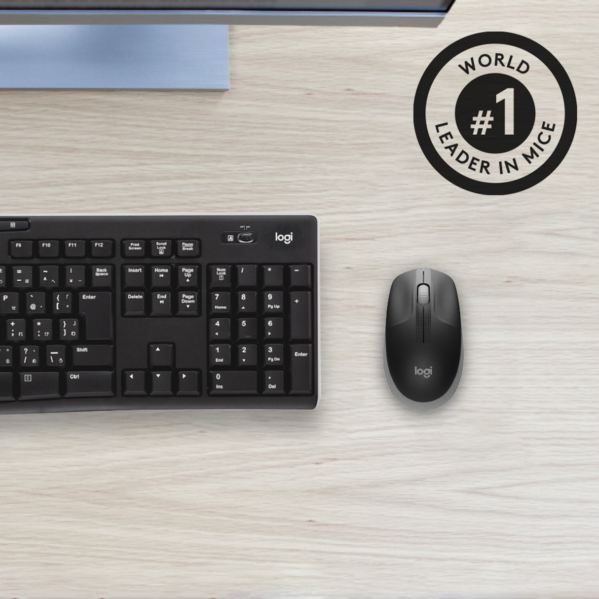 Logitech M190 mus Ambidextrous RF trådløst Optisk 1000 dpi