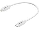 Sandberg 136-71 Lightning kabel 0,2 m Hvid