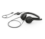 Logitech H390 USB Headset Ledningsført Opkald/musik USB Type-C Sort