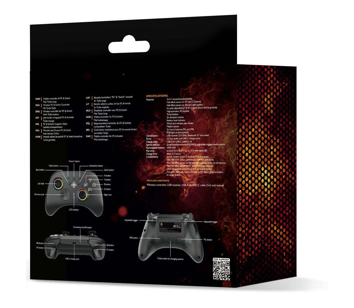 Deltaco Gaming 3-in-1 controller PC