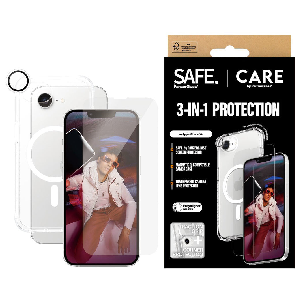 PanzerGlass CRNCHFUG29845 Skærm og -bagsidebeskytter til mobiltelefon Bagside/skærmbeskytter Apple 1 stk