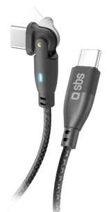 SBS Flexi USB-kabel USB 2.0 1 m USB C 60 W Sort