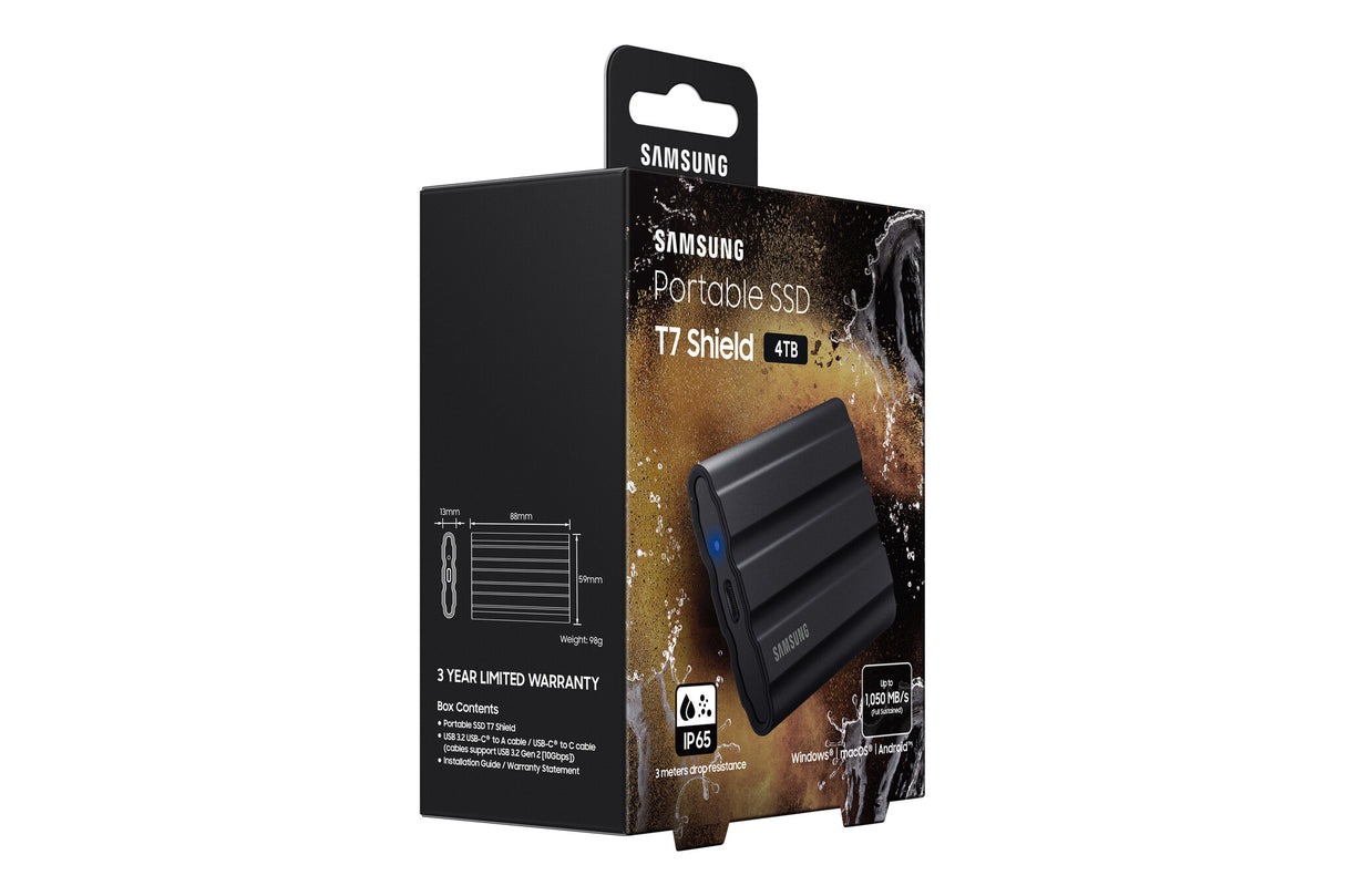 Samsung MU-PE4T0S 4 TB USB Type-C 3.2 Gen 2 (3.1 Gen 2) Sort
