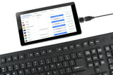 Gembird KB-109F-B tastatur USB + PS/2 QWERTY Sort