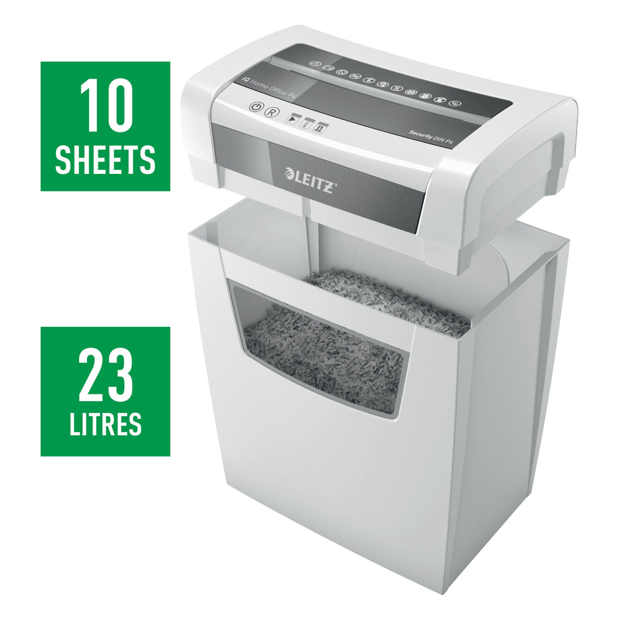 Leitz IQ Home Office makulator sikkerhed P4