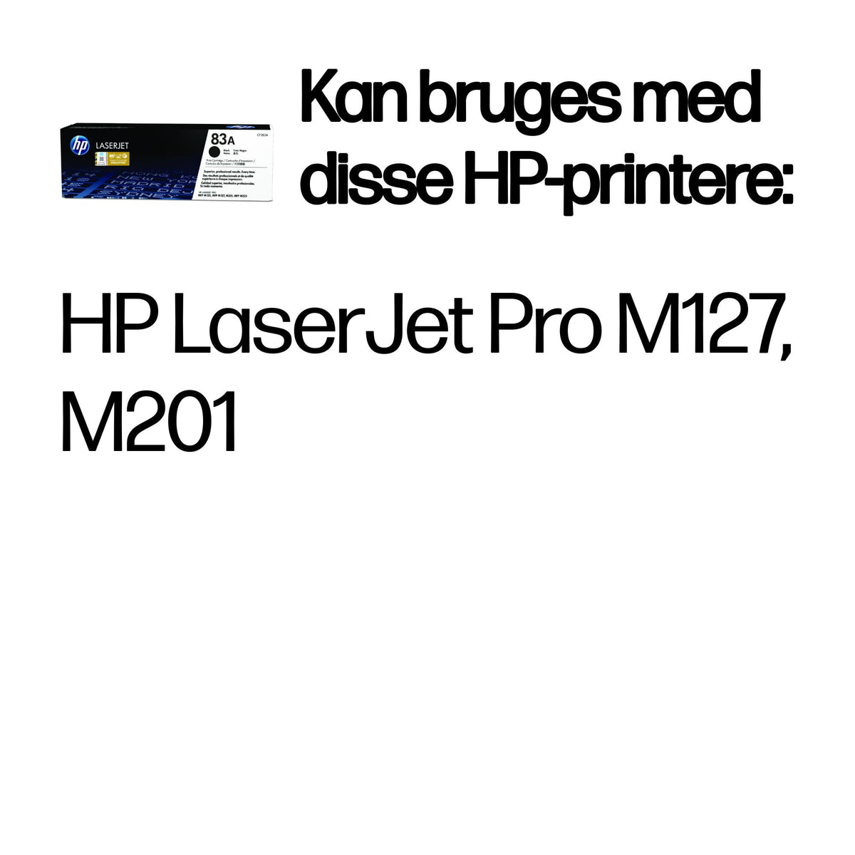 HP 83A Sort 1500 sider Toner CF283A