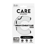 PanzerGlass CARE™ by ® Urban Combat Case Transparent m. Sort Ramme iPhone 16