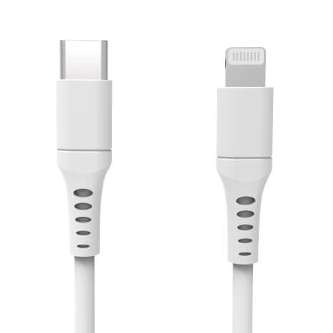 Gear 665097 Lightning kabel 3 m Hvid