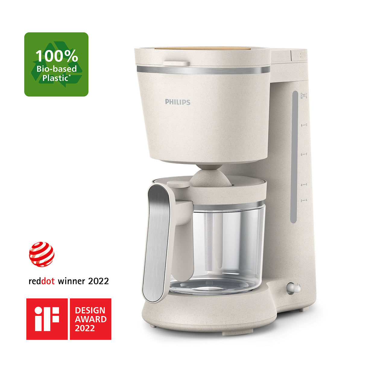 Philips Eco Conscious Edition HD5120/00 Filterkaffemaskine, 1,2 l