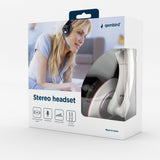 Gembird MHS-001-GW hovedtelefoner/headset Ledningsført Opkald/musik Hvid