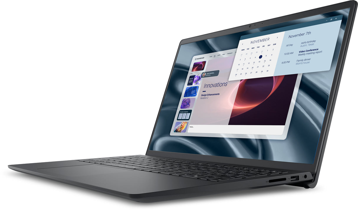 DELL PV15255 AMD Ryzen™ 5 7520U Laptop 39,6 cm (15.6") Fuld HD 8 GB LPDDR5-SDRAM 512 GB SSD Wi-Fi 5 (802.11ac) Ubuntu Linux Sort
