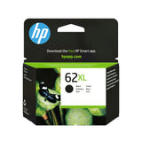 HP Original 62XL-blækpatron med høj kapacitet, sort