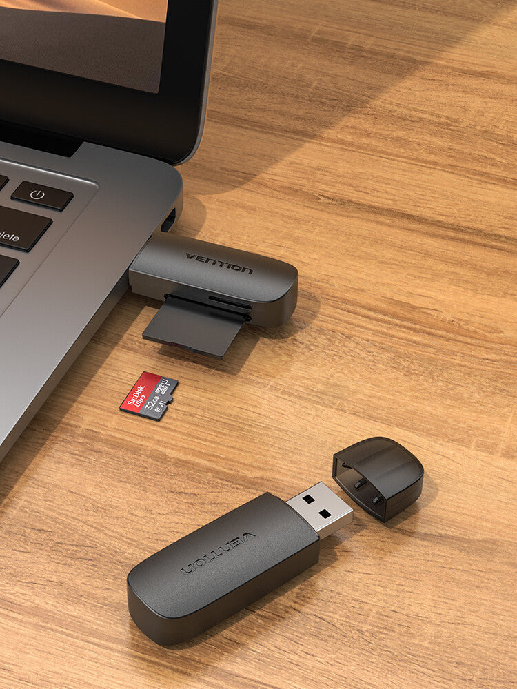Vention CLFB0 kortlæser USB 3.2 Gen 1 (3.1 Gen 1) Sort