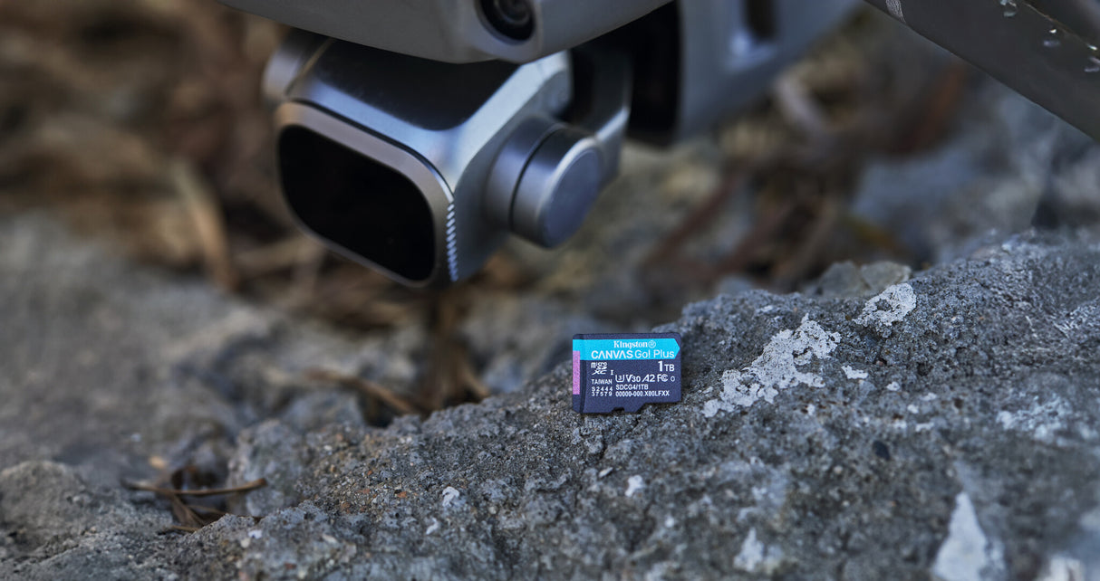 Kingston Technology 1 TB microSDXC Canvas Go! Plus Gen4 200 MB/s A2 U3 V30-kort + adapter