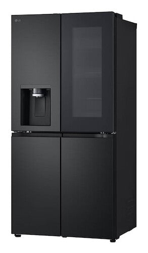 LG InstaView GMG860EPBE side-by-side køle-fryseskab Fritstående 508 L Sort