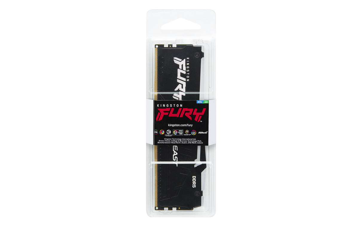 Kingston FURY Beast DDR5 SDRAM 16GB 6000MHz CL36 On-die ECC DIMM 288-PIN