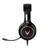 Omega VH6060B Hovedtelefoner Ledningsført Headset Spil Sort, Metallic