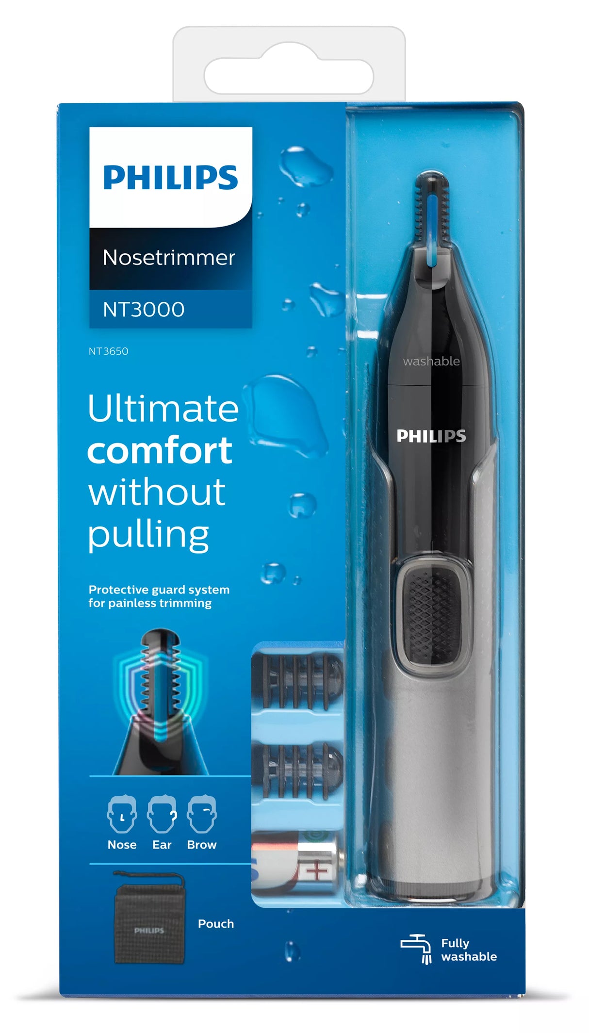 Philips 3000 series Nose trimmer series 3000 NT3650/16 Næse-, øre- & øjenbrynstrimmer