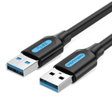 Vention CONBD USB-kabel USB 3.2 Gen 1 (3.1 Gen 1) 0,5 m USB A 5 Gbit/sek. Sort