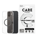 PanzerGlass CARE by ® Flagship Case Transparent Urban Combat m. Sort MagSafe iPhone 16 Plus