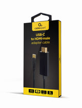 Gembird A-CM-HDMIM-02 videokabel adapter 2 m USB Type-C HDMI Sort