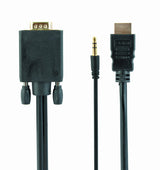 Gembird A-HDMI-VGA-03-6 videokabel adapter 1,8 m HDMI Type A (Standard) VGA (D-Sub) + 3.5mm Sort