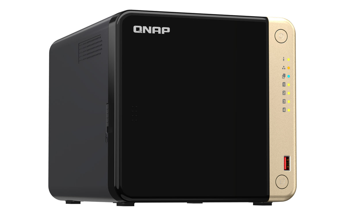 QNAP TS-464 NAS Tower Intel(R) Celeron(R) N5095 8 GB DDR4 0 TB QNAP QTS Black