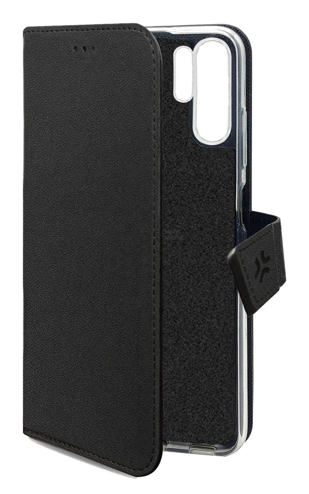 Celly WALLY1163 mobiltelefon etui 16 cm (6.3") Tegnebogsetui Sort