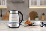 Eta Crystela II elkedel 1,7 L 2200 W Sort, Rustfrit stål, Transparent