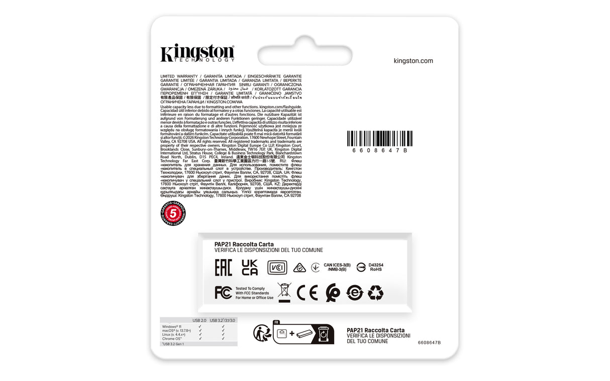 Kingston Technology DataTraveler Exodia USB-nøgle 256 GB USB Type-A 3.2 Gen 1 (3.1 Gen 1) Sort, Grøn