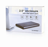 Gembird EE2-U3S-6-GR drevkabinet HDD/SSD kabinet Aluminium 2.5"