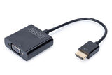 Digitus DA-70461 videokabel adapter VGA (D-Sub) Sort