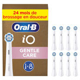 Oral-B iO Gentle Care Børstehoveder Hvid, 8 stk.