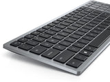 DELL KB740 tastatur Kontor RF trådløs + Bluetooth QWERTY Russisk Grå, Sort