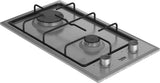 Beko HDCG 32220 FX Rustfrit stål Indbygget 29 cm Gaskomfur 2 zone(s)