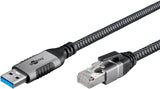 Goobay USB 3.0 til RJ45 Ethernet netværkskabel